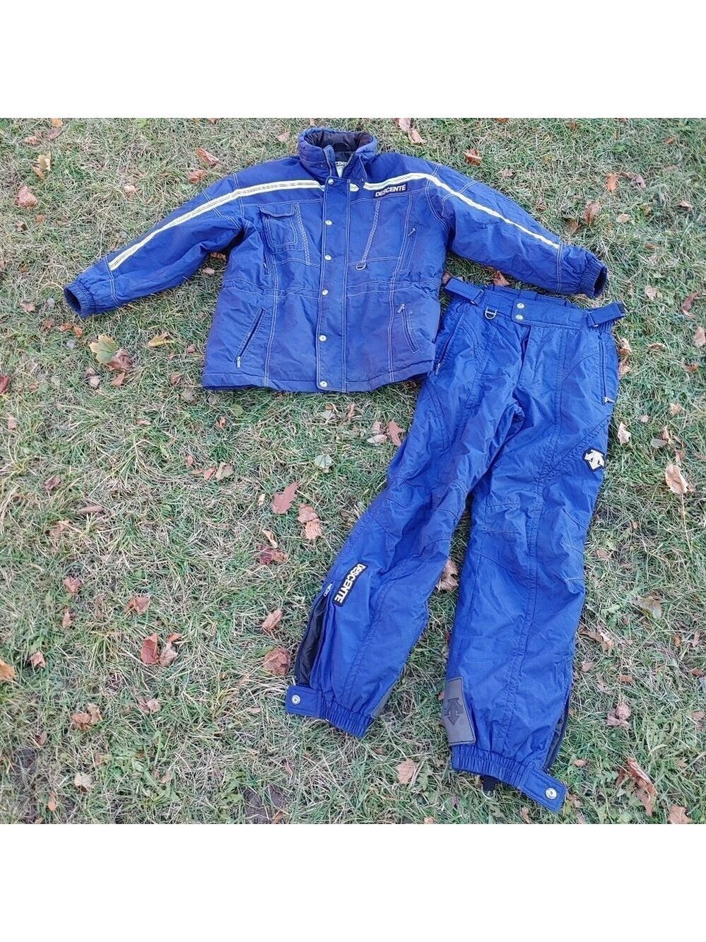VINTAGE DESCENTE Snow Suit Ski Suit TWO PIECE Men's Size XL Matching Set